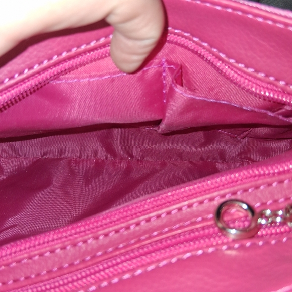 Pink Shoulder Bag with Studded Detailing - Picture 8 of 13